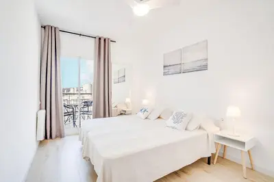 Cama o camas de una habitación en Apartamento Condal 2