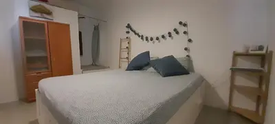 Cama o camas de una habitación en Mediterranien Terrace
