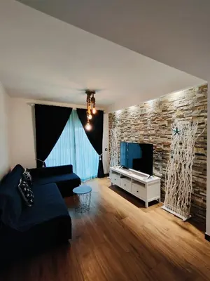 Zona de estar de Sea you soon apartment. Lloret de Mar city center