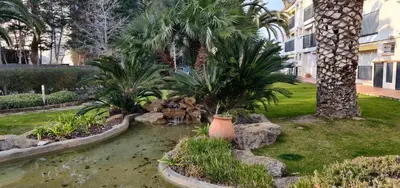 Jardín al aire libre en Apartamento Calella Home