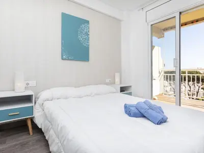 Cama o camas de una habitación en Apartment Montseny by Interhome