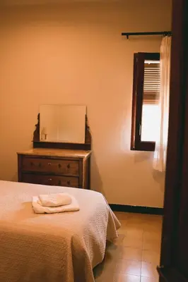 Cama o camas de una habitación en Can Sagué,Pals
