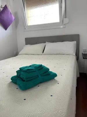Cama o camas de una habitación en El balcon de la Chus