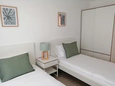 Cama o camas de una habitación en RECONNECTAR Malgrat de Mar Garbí I