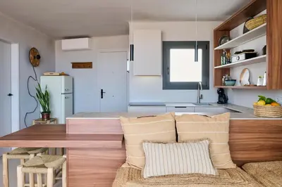 Una cocina o zona de cocina en El Rancho at the Beach