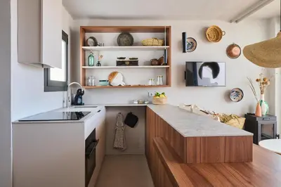 Una cocina o zona de cocina en El Rancho at the Beach