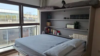 Cama o camas de una habitación en Mini-apartament cèntric a Platja d'Aro