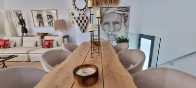 Zona de estar de Casa Blanca