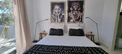 Cama o camas de una habitación en Casa Blanca