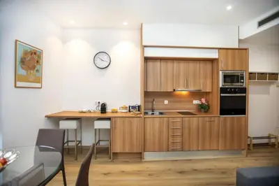 Una cocina o zona de cocina en Apartament al cor del barri vell de Girona