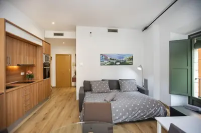 Una cocina o zona de cocina en Apartament al cor del barri vell de Girona