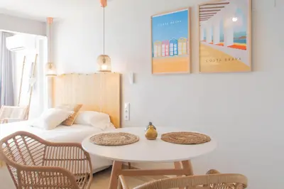 Cama o camas de una habitación en Banana Beach Boutique Studio