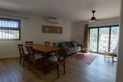 Zona de estar de Seamount, a beautiful house overlooking Tamariu