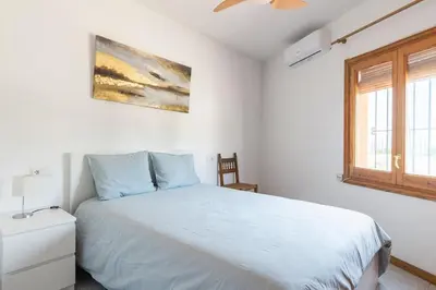 Cama o camas de una habitación en Seamount, a beautiful house overlooking Tamariu