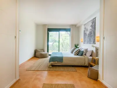 Zona de estar de Brisa del mar Sa Punta duplex piscina y parking