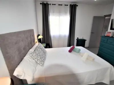 Cama o camas de una habitación en Vlla Gina a 3 kms d Lloret de mar