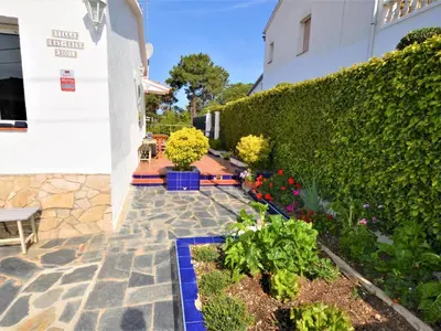 Jardín al aire libre en Vlla Gina a 3 kms d Lloret de mar