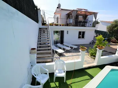 Un balcón o terraza de Vlla Gina a 3 kms d Lloret de mar