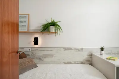 Cama o camas de una habitación en Carme -Alojamiento céntrico en Girona