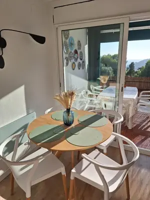 Zona de estar de La calma de Tossa