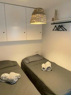 Cama o camas de una habitación en La calma de Tossa