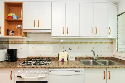 Una cocina o zona de cocina en Apartament Planiol