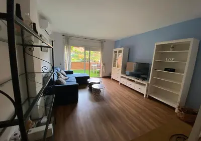 Una televisión o centro de entretenimiento en Apto. Jardín de Santa Bárbara