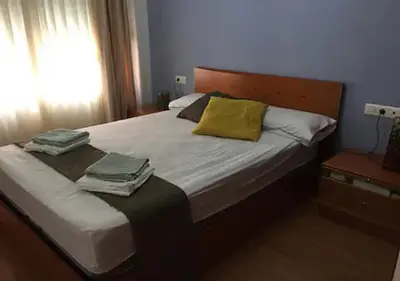 Cama o camas de una habitación en Apto. Jardín de Santa Bárbara