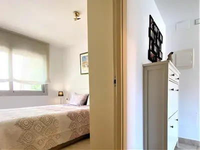 Cama o camas de una habitación en Apartamento Nautilus en S'Agaró