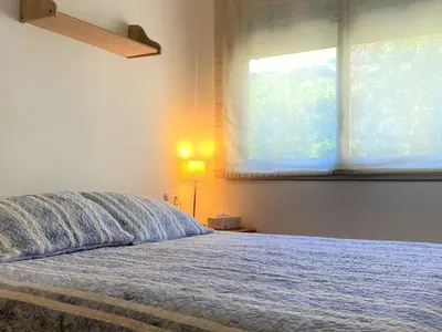 Cama o camas de una habitación en Apartamento Nautilus en S'Agaró