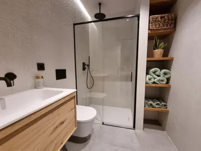 Un baño de Antiquari de Blanes Apartamento Boutique en la Costa Brava