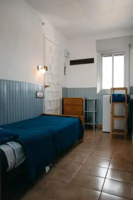 Cama o camas de una habitación en Apartamento en Torre Valentina con vista al mar