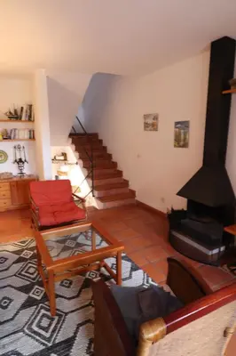 Zona de estar de BEGUR, maison 3 chambres La Creu 22, vue sur mer