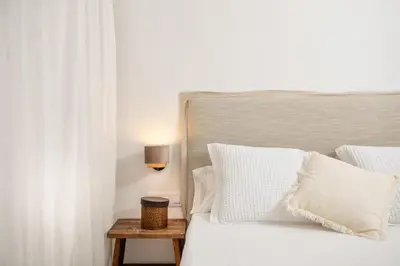 Cama o camas de una habitación en Flateli Sant Antoni 6