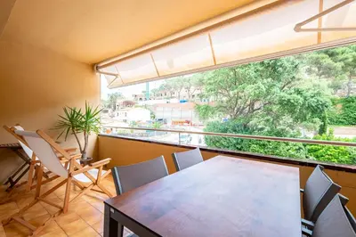 Un balcón o terraza de SR-54 BEGUR SA RIERA 4 Pax