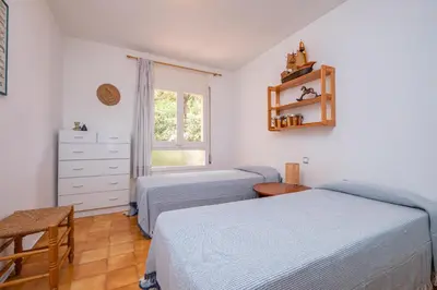 Cama o camas de una habitación en SR-54 BEGUR SA RIERA 4 Pax