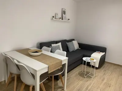 Zona de estar de Apartament Castell de Tossa- a 100m playa-Parking