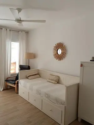 Cama o camas de una habitación en Apartament Castell de Tossa- a 100m playa-Parking