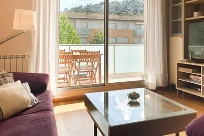 Zona de estar de LETS HOLIDAYS Beautiful apartment with pool Tossa 2