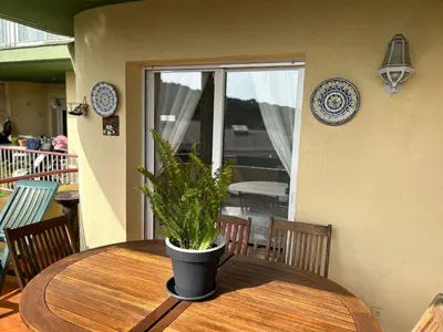 Un balcón o terraza de Apartamento Vacacional Platja D'Aro-S'Agaró