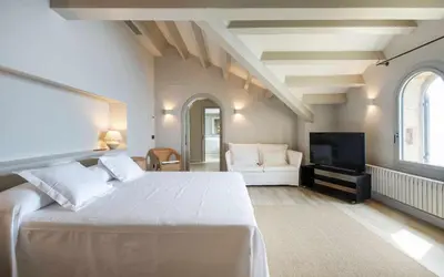 Cama o camas de una habitación en Luxury Villa Tossa de Mar – Frente al Mar
