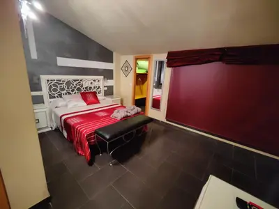 Cama o camas de una habitación en Hostal Manel