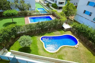 Piscina en o cerca de AL38 elegant apartment in Fenals beach