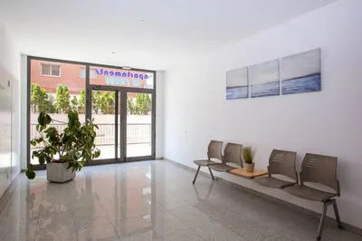 Zona de estar de AL38 elegant apartment in Fenals beach