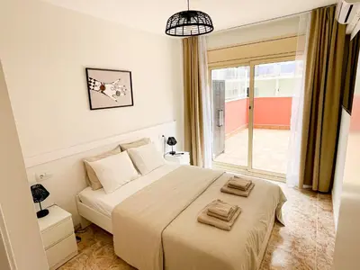 Cama o camas de una habitación en Grand Apartament Lloret