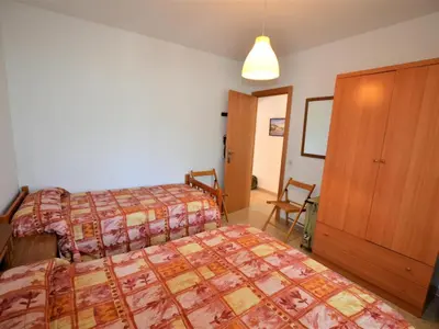 Cama o camas de una habitación en Apartament Verd 4 pax LLoret de Mar