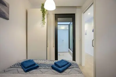 Cama o camas de una habitación en Flateli Lorenzana 17