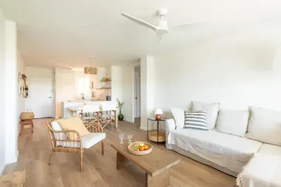 Zona de estar de Precioso apartamento en Platja d'Aro, Costa Brava.