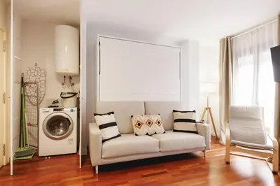 Zona de estar de Bravissimo Plaça Catalunya Studio, Monthly Apartment
