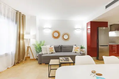 Zona de estar de Bravissimo Plaça Catalunya, 2-bedroom apartment with terrace